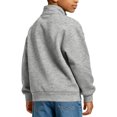 thumbnail image 2 of Cethrio Boys Full Zip Sweatshirts Size 14-16, Fleece-lined Stand Collar Casual Long Sleeve Fall Jackets with Pockets Gray, 2 of 7