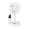 thumbnail image 3 of Ventilador de pedestal oscilante portátil Ventilador de pedestal telescópico Ventilador de escritorio plegable Altura Blanco, 3 of 9