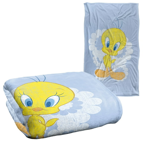 Looney Tunes Blanket, 36"x58", Retro Tweety Silky Touch Super Soft Throw