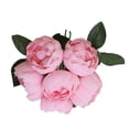 thumbnail image 3 of Flores artificiales para interiores y exteriores, decoración floral, ceremonia de banquete de boda, ramo de flores falsas, rosa púrpura Noticed HA6520-10B, 3 of 6