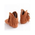 thumbnail image 5 of Newborn Toddler Fringe Tassel Winter Boots Baby Infant Boy Girl Soft Soled Shoes, 5 of 6