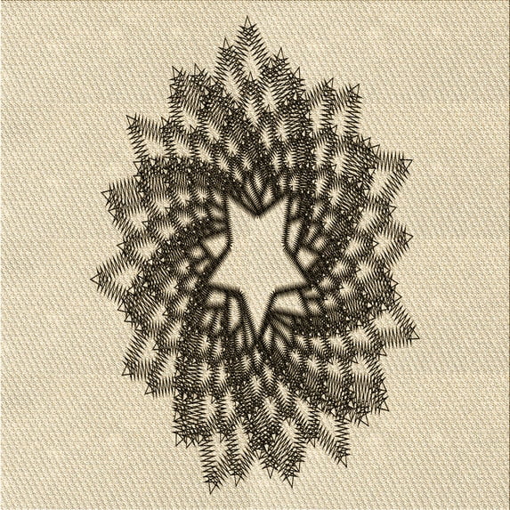 Ahgly Company Indoor Square Patterned Wheat Beige Area Rugs, 8' Square