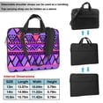 thumbnail image 2 of Tribal Purple Seamless Laptop Bag, 14 inch Laptop or Tablet, Business Casual Laptop Bag, 2 of 8