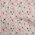 thumbnail image 1 of oneOone Georgette Viscose Rose Pink Fabric Floral Fabric For Sewing Printed Craft Fabric By The Yard 42 Inch Wide, 1 of 4