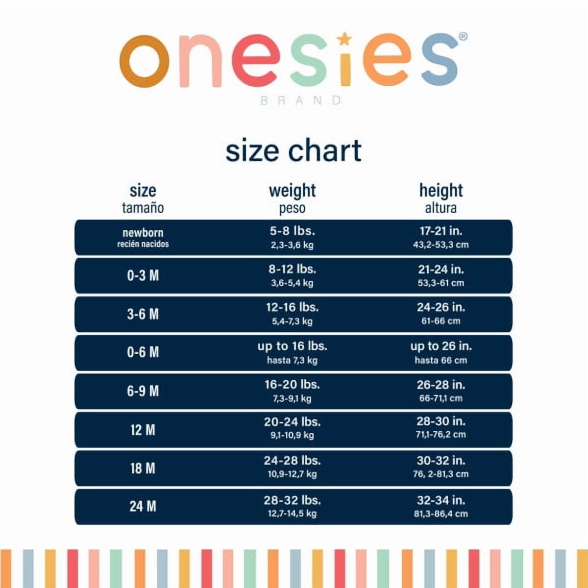 Onesies Brand Sleep 'N Play Footed Pajamas, 4-Pack photo 3