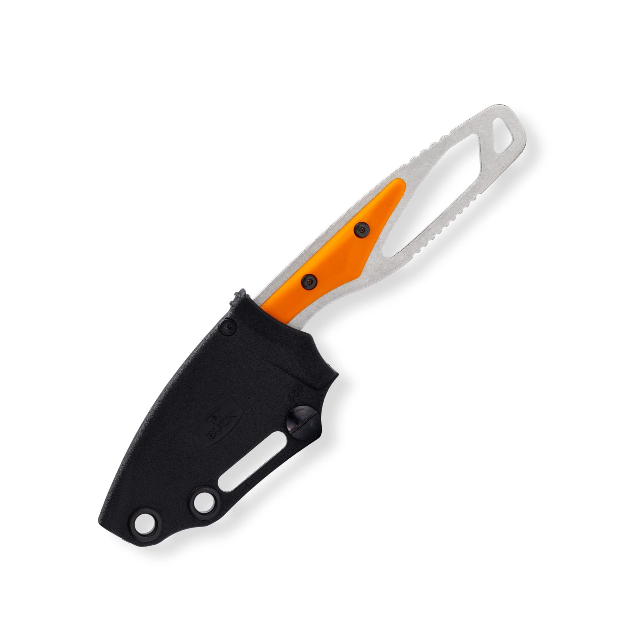Buck Knives 630 Paklite Hide Select Fixed Blade Hunting Knife, 2 3/4" 420HC Steel Blade, Fiberglass Handle, with Sheath
