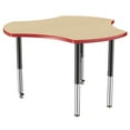 thumbnail image 6 of ECR4Kids 48in Cog Premium Thermo-Fused Adjustable Activity Table Maple/Red/Black - Super Leg, 6 of 8