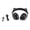 Black, variant on M Buder LED Noise Reduction Cat Ear Bluetooth 5.0 Wireless Headphones with Microphone for Kids and Teens, Built-in 400mAh Battery, TF Card Support, 3.5mm Plug, White, Weight 7.48 oz / 212 g