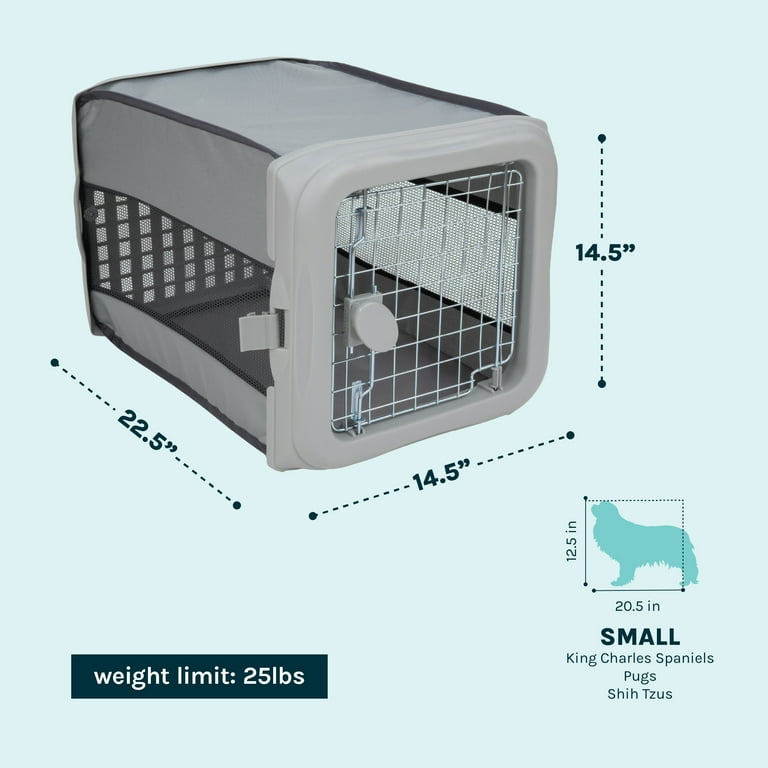 Sport Pet Designs 22.5-inch Collapsible Pop-up Dog Kennel, Gray