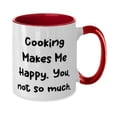 thumbnail image 2 of Unique Cooking, Cooking Makes Me Happy. You, not so much, Holiday Two Tone 11oz Mug For Cooking, 2 of 2