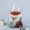 thumbnail image 2 of Rayman Bolso de tela con estampado de lienzo para mujer, bolsa de compras reutilizable y estética, con cremallera interior, regalo para mujer,40*40cm., 2 of 6