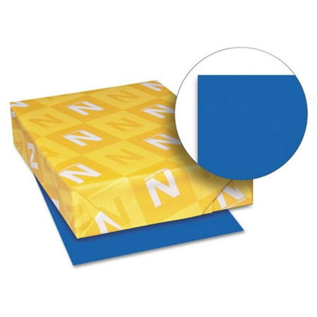Wausau Astrobrights Colored Paper - Wausau Papers 21911 8.5 x 11, Astrobrights Colored Card Stock, 250 Sheet - Blast-Off Blue