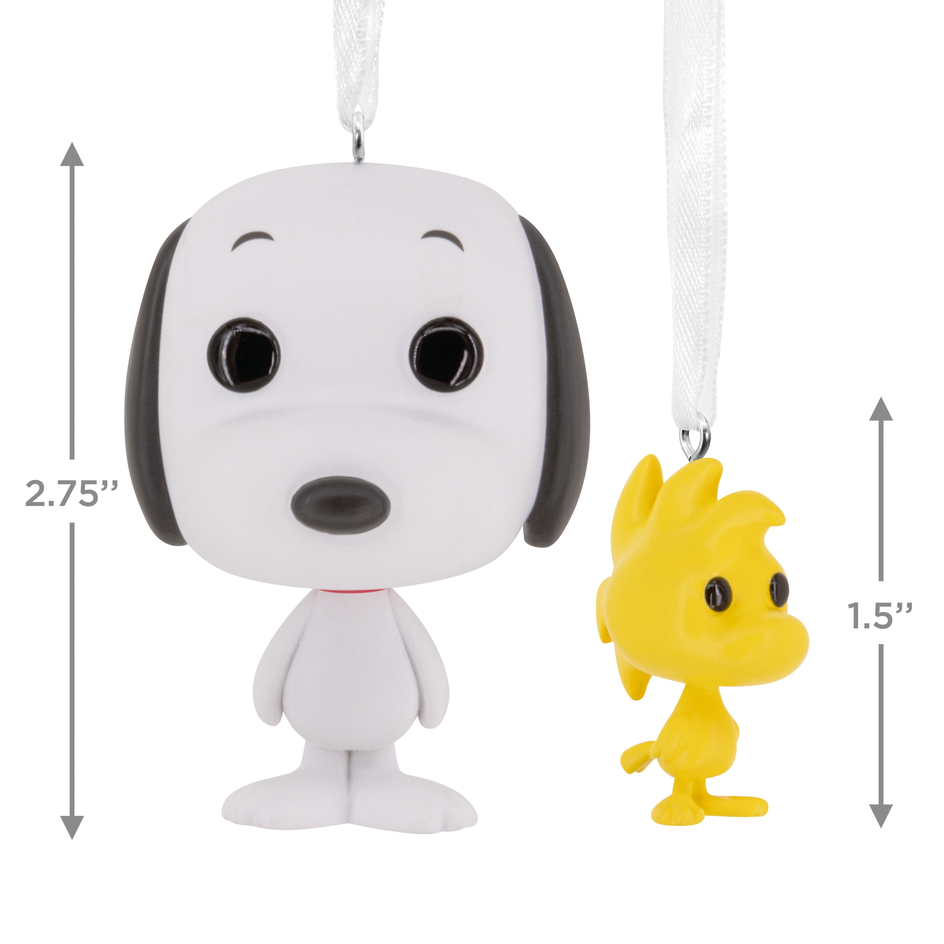 Hallmark Christmas Ornaments (Snoopy and Woodstock Funko POP!), Set of 2