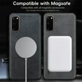 thumbnail image 5 of for Samsung Galaxy S20 PU Leather Case, Vintage Compatible with MagSafe and Wireless Charging Slim Fit-Drop Scratch Resistant Support Magnetic Car Mount Case Cover for Galaxy S20, Gray, 5 of 9