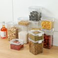 thumbnail image 2 of KYAIGUO Transparent Kitchen storage containers food dispenser Deepened concave top, unlimited stacking, tilt does not collapse Saves space for storage Kitchen Refrigerator, 2 of 6