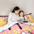 thumbnail image 4 of Erosebridal Black & Pink Dripping Waffle Baseball Ice Cream Cone Graphic Twin Comforter Sets 3-Piece, Dessert Graphic Bedding Set for Boys And Girls Kids,Breathable Home Decor, 4 of 6