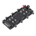 thumbnail image 1 of 5V 3Pin ARGB Hub, ARGB And PWM Hub Space Saving Multifunction 8 Way  For Desktop, 1 of 8