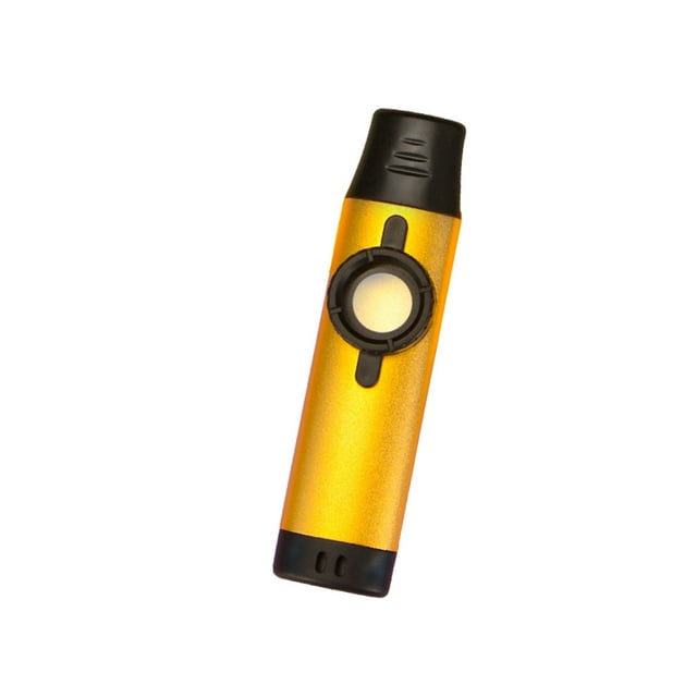 relayinert DBAO Kazoo Instrument de Musique en Alliage d'Aluminium Bois Compagnon Réglable avec Corde de Suspension Étudiant Or