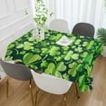 thumbnail image 5 of Dreamtimes St Patrick's Day Clover Tablecloth, Waterproof Washable Polyester Square Table Cover, Durable Tablecloth for Kitchen Dining Table Party Decor ( 60"x 108"), 5 of 7