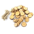thumbnail image 2 of Sencillas rebanadas de madera CRABAJA HACER PROPORTE Círculos de madera Decoración para el hogar Proporador de colgantes Props para diferentes embarcaciones haciendo uso de 50 piezas Speravity HA012327-00, 2 of 7