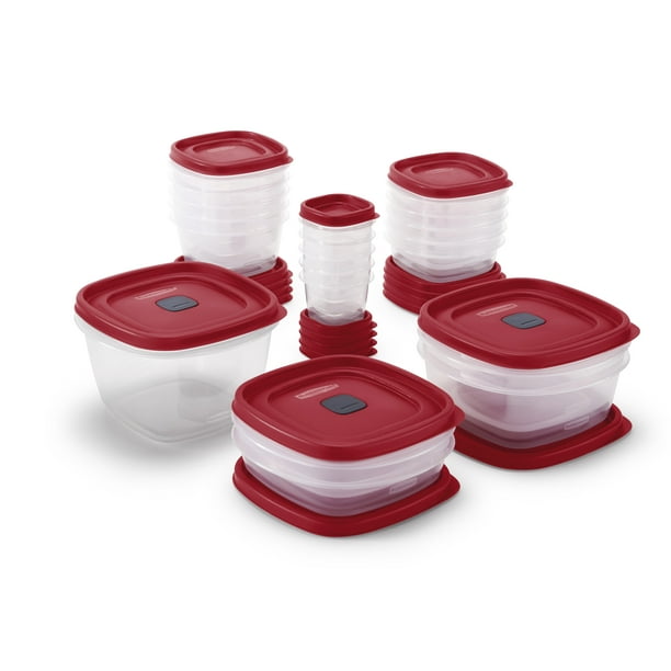 Rubbermaid, Easy Find Lid Food Storage Containers with Vented Lids, 40