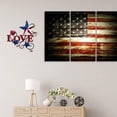 thumbnail image 6 of Rustic Hanging Metal Americana Star Patriotic July 4th Wall Decoration, 6 of 6