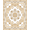 Ivory, Pattern 2, variant on ODIKA 4'x6' Machine Washable Non-Slip Area Rug, Elegant Botanical Flourish Heritage High Traffic Rug, Beige, 470547