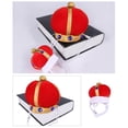 thumbnail image 3 of OULII Dog Cat Hat Red Cotton Non Irritating for Weekend Parties 1Pcs, 3 of 5