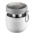 thumbnail image 1 of Matsuzay Fiambrera de 600ml de acero inoxidable, portátil, para escuela, senderismo, comida, frutas, contenedor de desayuno, fiambrera lavable para Mostrada Blanco Matsuzay HA072903-02, 1 of 6