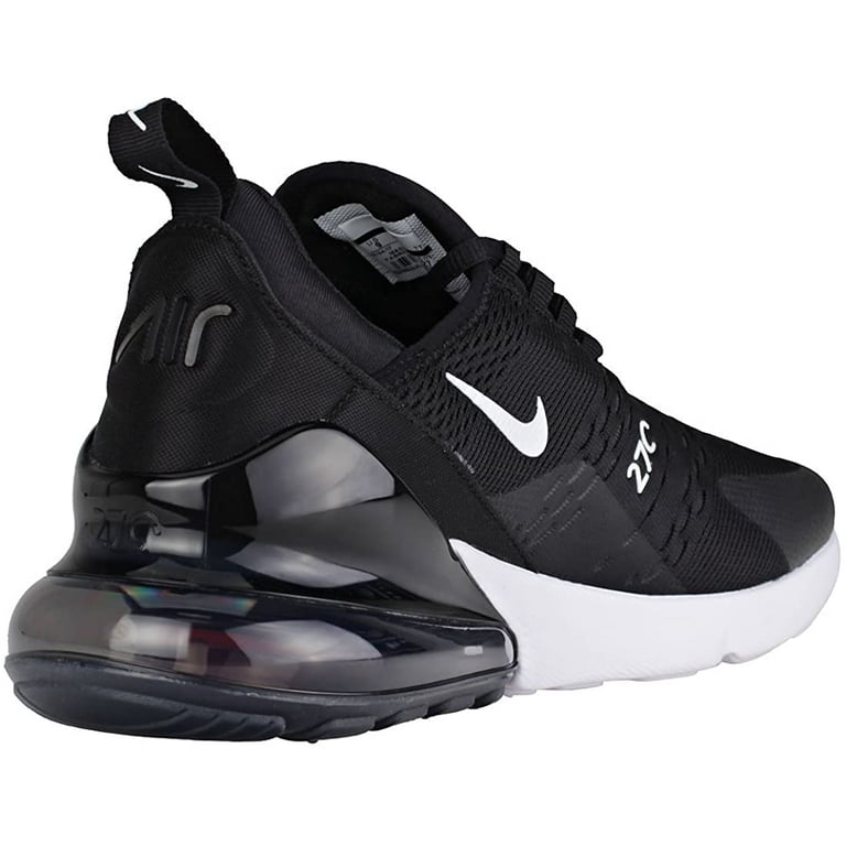 Nike Men's Air Max 270 Trainer Running Shoes, Black/White