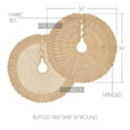 thumbnail image 3 of Yuletide Burlap Tan Ruffled Tree Skirt 36, 3 of 4