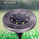thumbnail image 3 of Paquete de 4 luces solares para suelo, 8 luces LED de disco con energía solar, iluminación exterior impermeable para jardín, patio, terraza, césped, camino, pasarela (blanco), 3 of 4