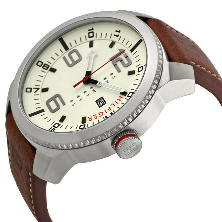 Tommy Hilfiger Men's Leather Watch 1791013 - Walmart.com