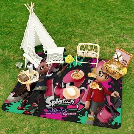 Splatoon patterned picnic mat...