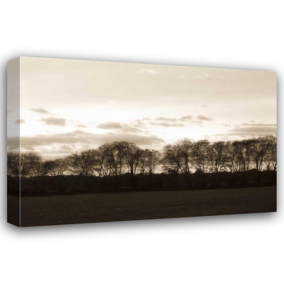 Alan Hausenflock 18x13 Gallery Wrapped Canvas Wall Art Titled - Winter Sunset I