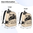thumbnail image 3 of Yiaed Let The Adventure Begin Print Backpack, Premium Laptop Backpack, Travel Backpack for Women, Lightweight Backpacks, Comfortable Back Pack-Medium, 3 of 5
