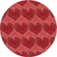 thumbnail image 1 of Ahgly Company Tapis d'Intérieur Lavables en Machine, Ronds, Rouges Transitionnels, 5' Ronds, 1 of 7