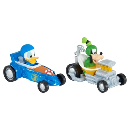 Mickey Mouse Die-Cast Roadster Vehicles 2-Pack  Donald & Goofy  Kids Toys for Ages 3 up