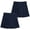 Navy Two Tab, variant on Beverly Hills Polo Club Girls' School Uniform Skort - 2 Pack Scooter Skirt with Under Dress Shorts (4-16)