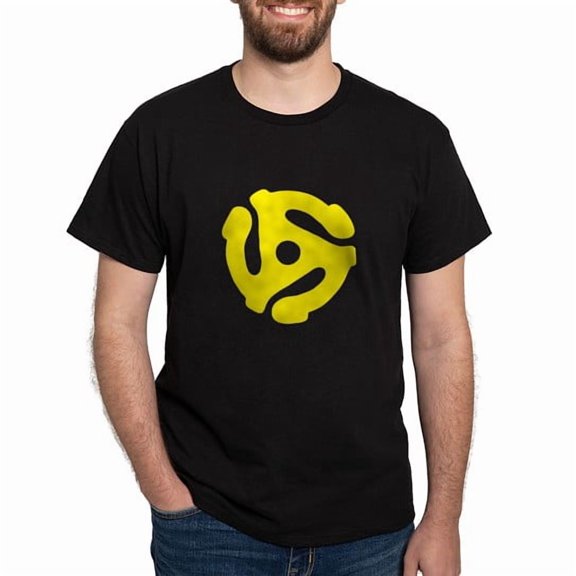CafePress - 45 Record Adapter T Shirt - Men's Classic Cotton T-Shirts