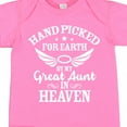 thumbnail image 4 of Inktastic Handpicked for Earth by My Great Aunt in Heaven Boys or Girls Baby Bodysuit, 4 of 5