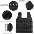 thumbnail image 3 of Weighted Vest Workout Equipment Body Weight Vest for Men Women Max Loading 15kg/35kg Adjustable Weighted Vest Weight Jacket Exercise Weight Loading Cloth Strength Training (Empty), 3 of 8