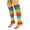 Colors 1, variant on All Cotton Leg Warmers for Women 80s Colorful Soft Knitted 1 Pair - Colors 3