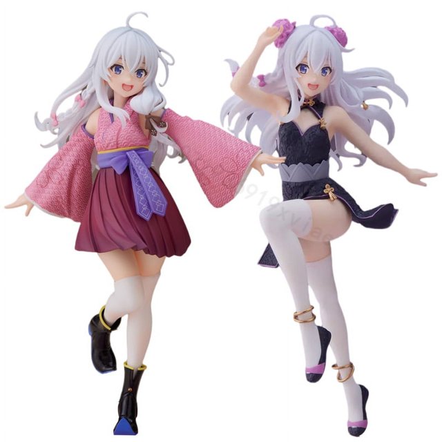 Figura de Anime de bruja errante Huangchenghong Elaina 20cm modelo de colección