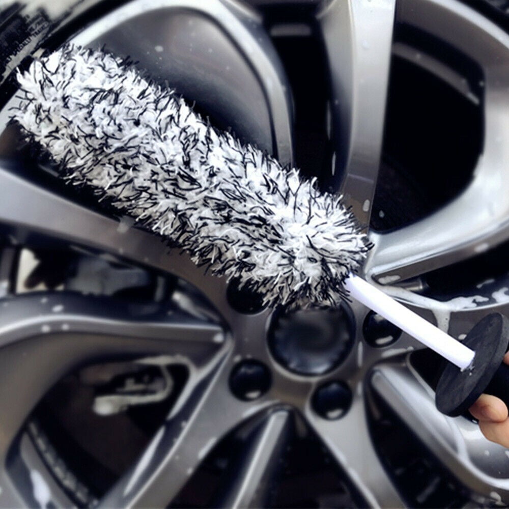 New Car Wheel Cleaning Brush Tool Tire Washing Clean Alloy Soft Bristle Cleaner