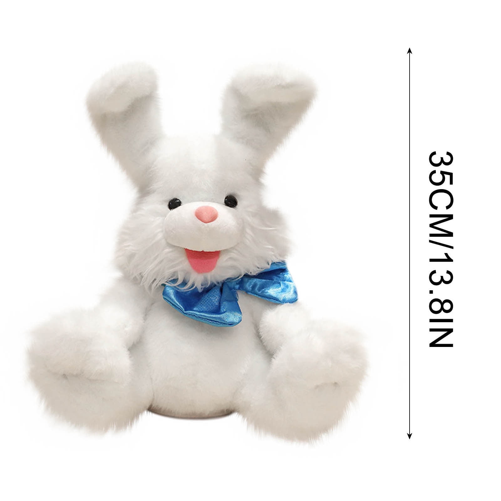 KIHOUT Music Easter Bunny Rabbit Stuffed Waving Singing Interactive Electric Plush Toy Soft with Floppy Ears for Girls Boys Kids Birthday Gifts