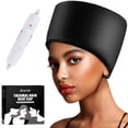 thumbnail image 1 of Gorro de vapor térmico eléctrico calentado para cabello afro negro natural - Gorro de tratamiento de spa caliente con control de temperatura para un acondicionamiento profundo en casa - Negro, 1 of 5