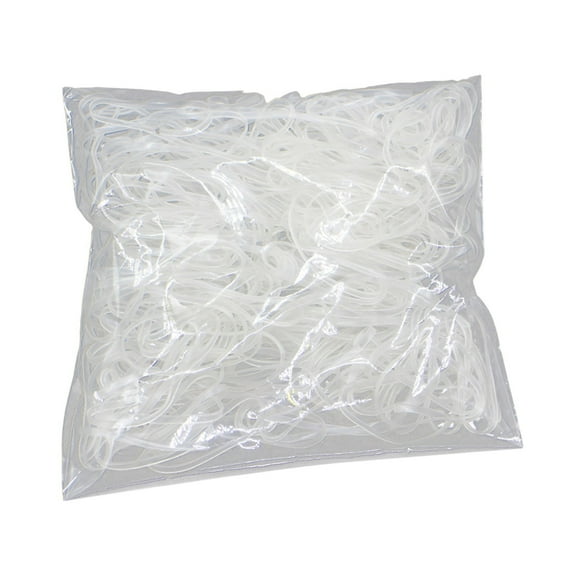 300Pcs Mini Clear Rubber Bands Soft Elastic Bands for Hair Braids,Small Tiny Rubber Bands for Kids Hair, Braids Hair, Wedding Hairstyle