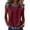 BBD53-Wine, variant on Lumtrix Sleeveless Tops For Women Dressy Summer Print Faux Denim Patchwork Tank Top Crewneck Loose Fit Tunics Blouses Vacation ShirtsKhaki 3XL