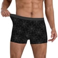 thumbnail image 3 of Men's Boxer Briefs, white Spiderweb cobweb black print Soft Comfy Mens Underwear Boxer Briefs Breathable With Widen Waist, 3 of 7